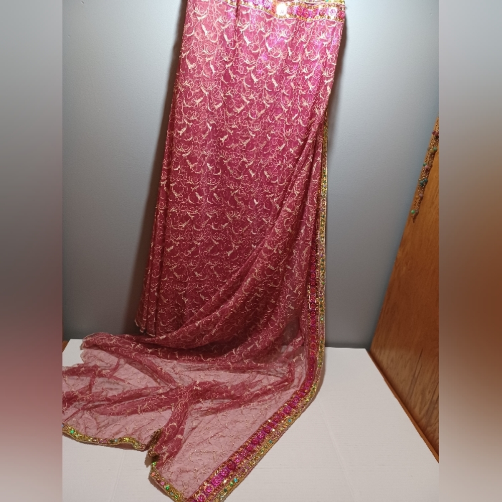Skirt with attached saree - Picture 5 of 5